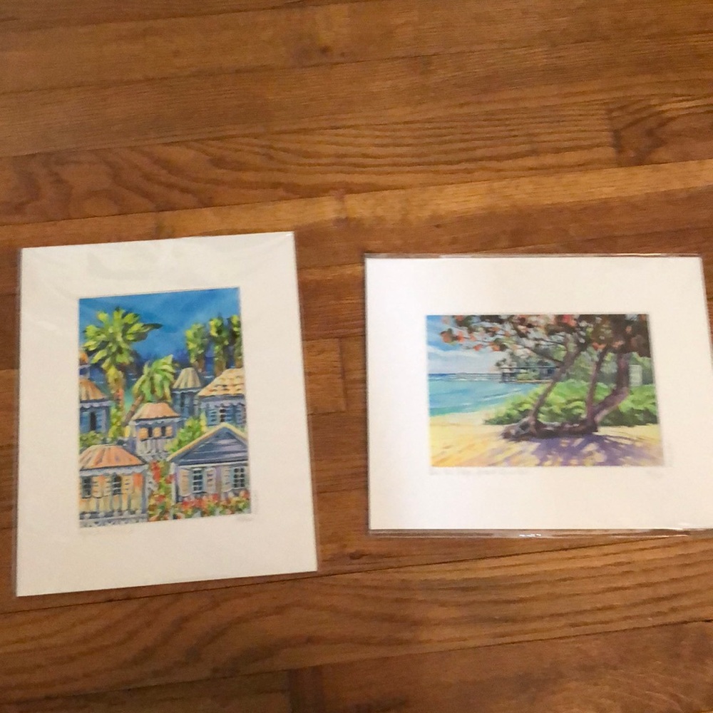 Grand cayman prints by artist Hannah new